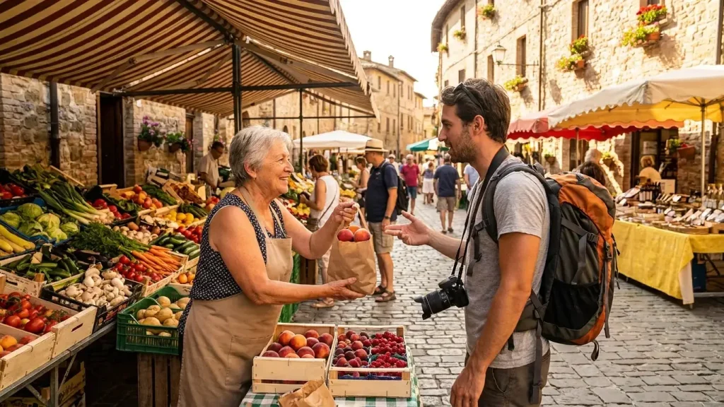 Marché local pour soutenir l’économie du territoire