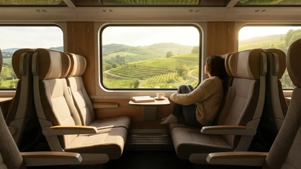 Voyager en train, transport à faible empreinte carbone